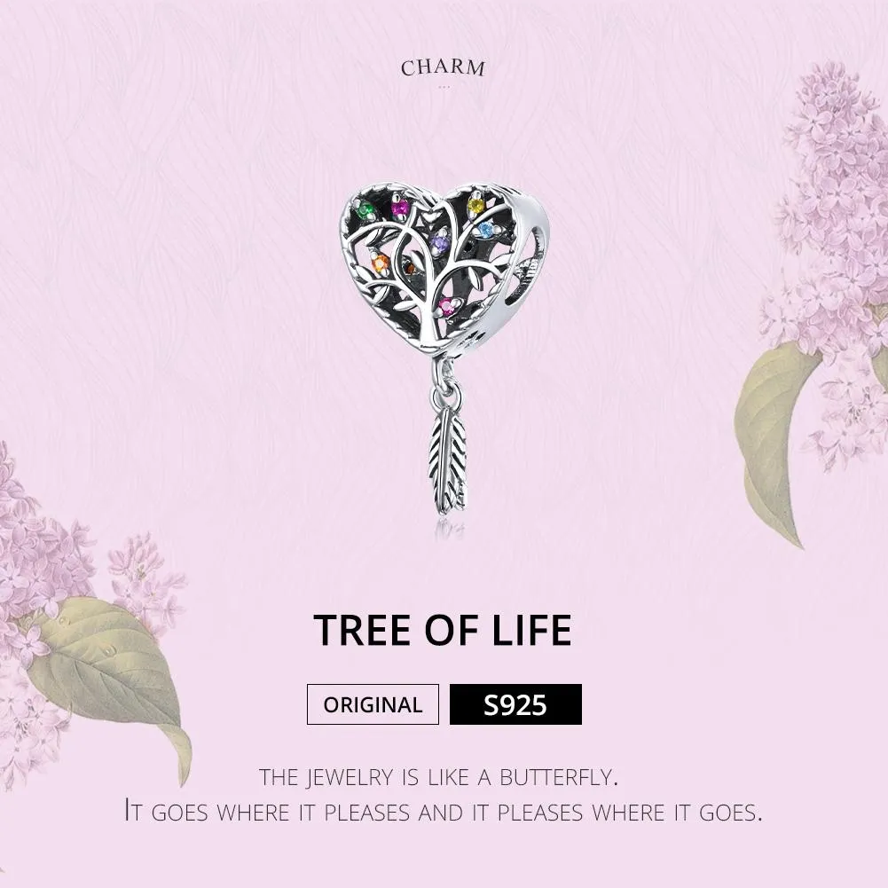 925 Sterling Silver Tree Of Life Beads For Diy Bracelets & Necklaces