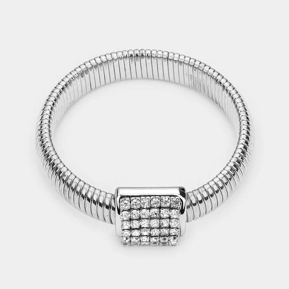 iLLASPARKZ Chunky Stone Embellished Choker Necklace / Bracelet Set
