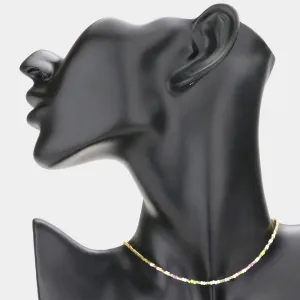 iLLASPARKZ Colorful Beaded Choker Necklace
