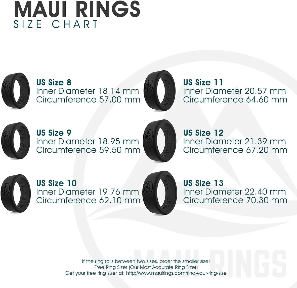 M MAUI RINGS Silicone Wedding Ring for Men - Solid Style Engagement Ring - Safe for Athletes & Sport