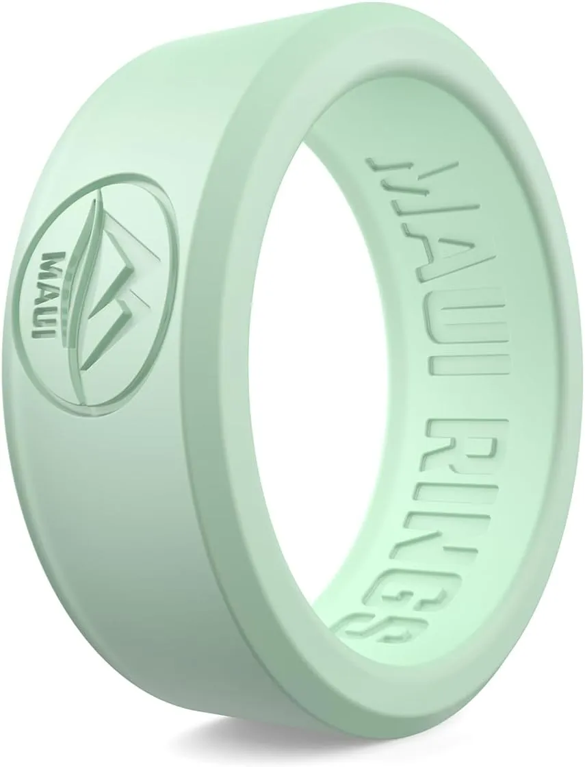 M MAUI RINGS Silicone Wedding Ring for Men - Solid Style Engagement Ring - Safe for Athletes & Sport