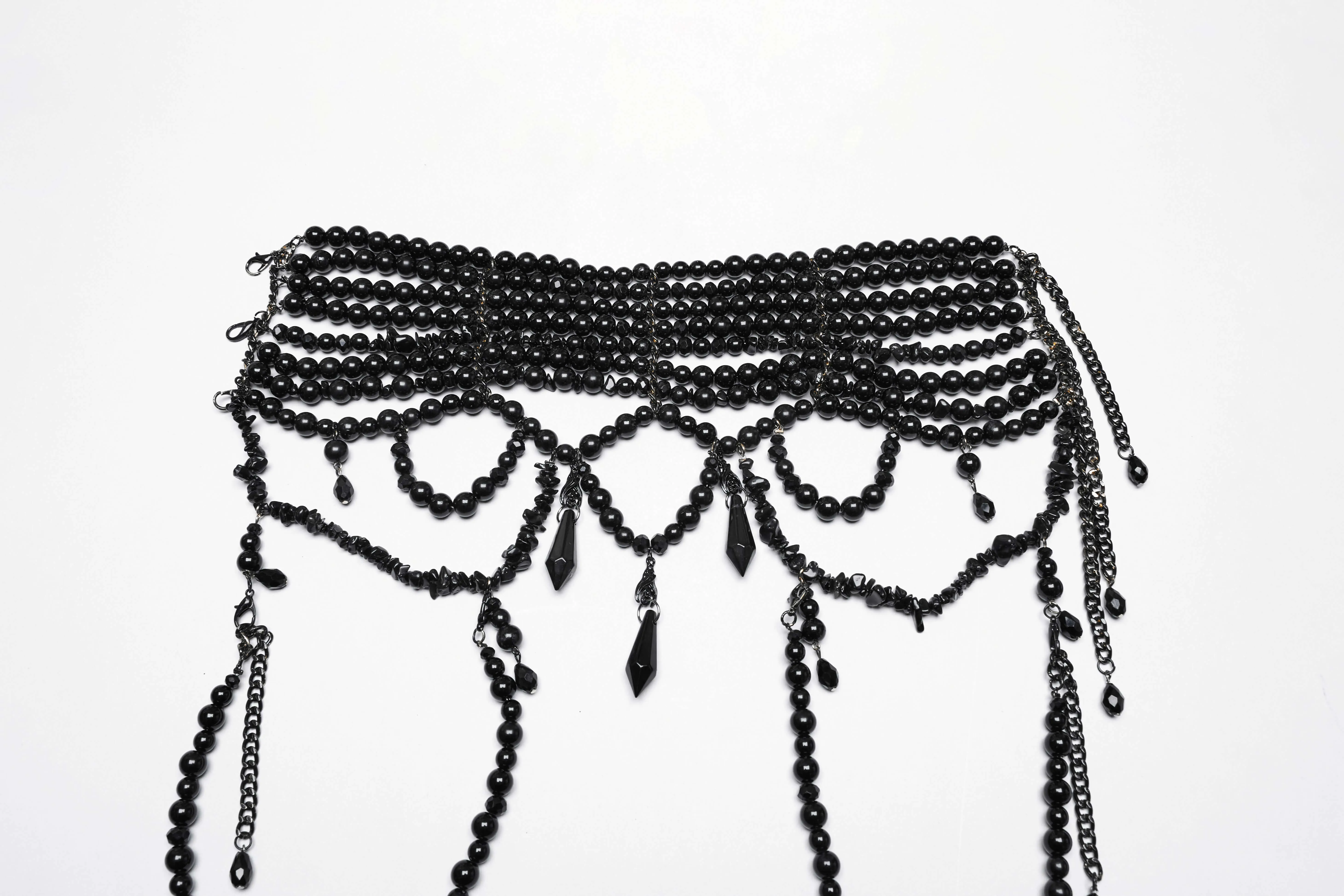 Punk Rave Dark Night Vampire Cloak in Black